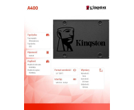 Kingston 240GB 2,5" SATA SSD A400 - 356332 - zdjęcie 4
